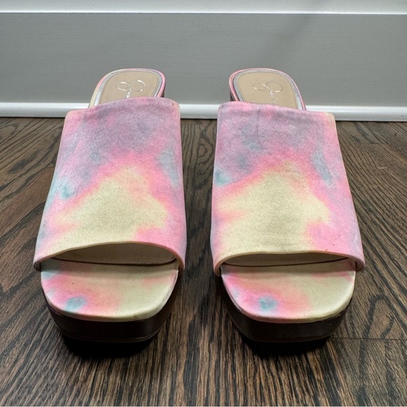 Jessica Simpson Sheyna Tie Dye Wedge Sandals size 8 - Picture 3 of 8